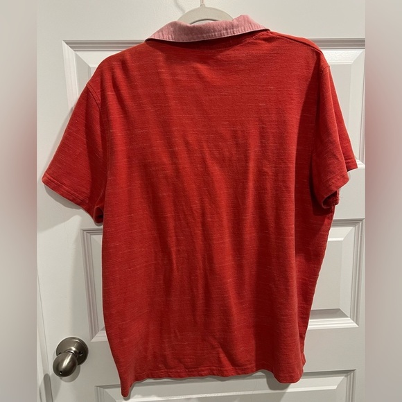 Saks Fifth Avenue Men’s Polo Style Shirt Size XL Red & Pink ❤️🩵 - Picture 8 of 8